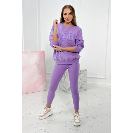 Moteriškas violetinis komplektas California 9451