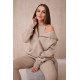 Trijų dalių moteriškas smėlio spalvos komplektas Sitin