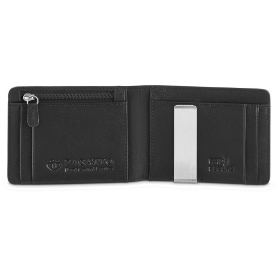 Vyriška piniginė iš natūralios odos Noah (juoda) ZG-N4-F7 Premium
