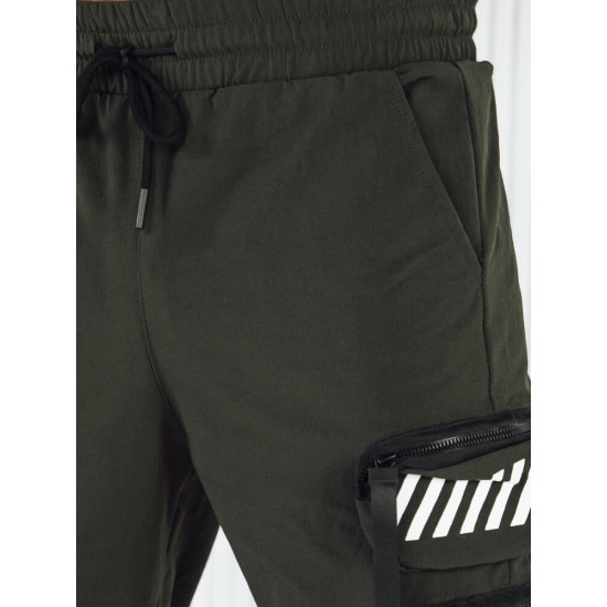 Men's khaki City joggers UX4158 - Trousers Men's khaki City joggers UX4158