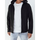 Vīriešu melna softshell jaka Luver TX4664 - Vīriešu jakas un mēteļi Vīriešu melna softshell jaka Luver TX4664