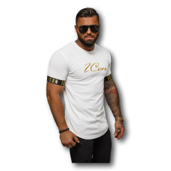 Balti vyriški marškinėliai Icon