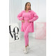 Women's light pink set Triple