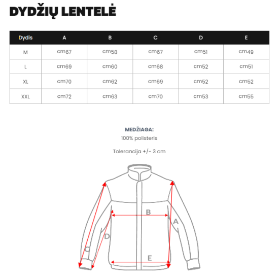 Vyriška raudona striukė Morel JS/MY01 - TX2210