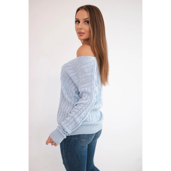 Women's light blue cardigan Comb 21948 - For women Women's light blue cardigan Comb 21948