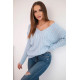 Women's light blue cardigan Comb 21948 - For women Women's light blue cardigan Comb 21948
