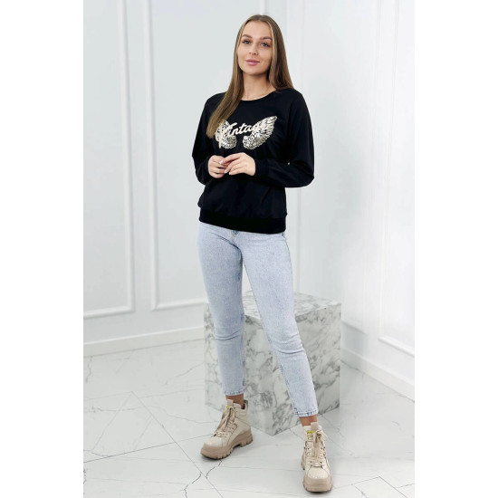 Women's Vintage Black Jumper 27431 - Jumpers Women's Vintage Black Jumper 27431
