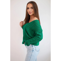 Moteriškas žalias megztinis Comb