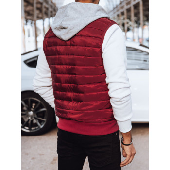 Men's burgundy waistcoat Sigur