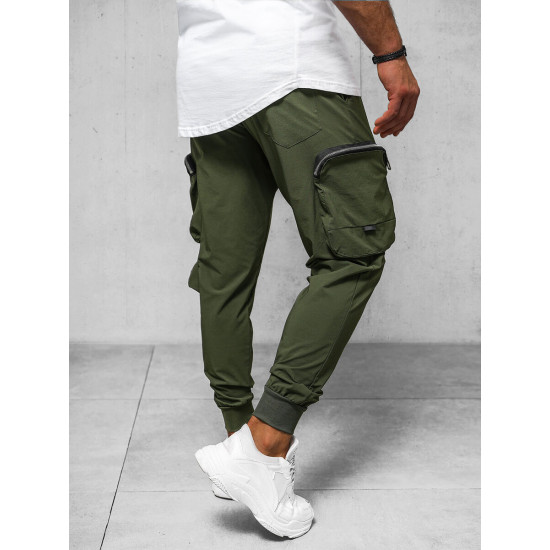 Men's khaki yoghurt Simos O/PS5519 - Trousers Men's khaki yoghurt Simos O/PS5519