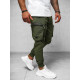 Men's khaki yoghurt Simos O/PS5519 - Trousers Men's khaki yoghurt Simos O/PS5519