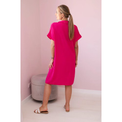 Moteriška ryškios rožinės spalvos suknelė Esteli