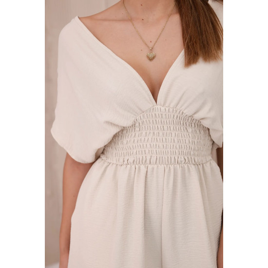 Beżowy kombinezon damski Divine 29080