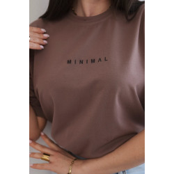 Moteriški rudi marškinėliai Minimal