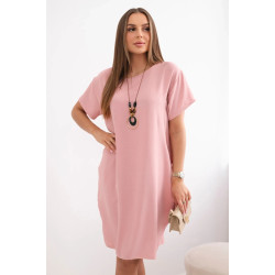 Moteriška šviesiai rožinė suknelė Sanita