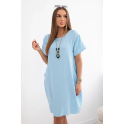 Moteriška šviesiai mėlyna suknelė Sanita