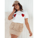 Women's short brown skirt Quilla CY0439 - For women Women's short brown skirt Quilla CY0439