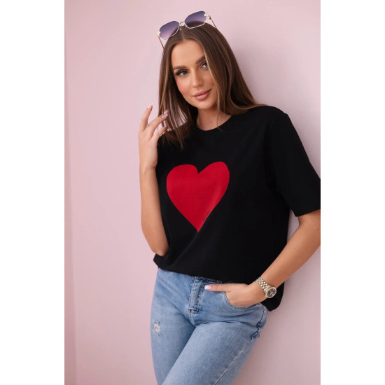 Moteriški juodi marškinėliai Madame 28444