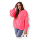 Women's neon pink jumper Ribbony R9023 - Jumpers Women's neon pink jumper Ribbony R9023