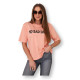 Moteriški persikinės spalvos marškinėliai Days