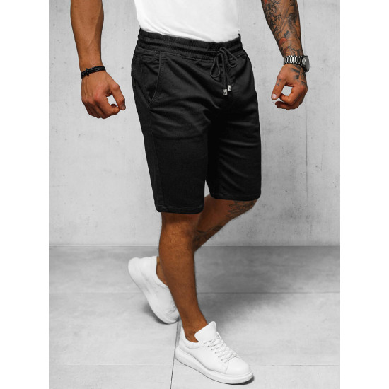 Vyriški juodos spalvos šortai Nica NB/MP0266N - Vyrams Vyriški juodos spalvos šortai Nica NB/MP0266N