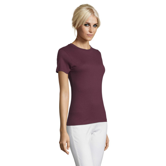 Moteriški bordo marškinėliai Regent Women 01825 - Vyrams Moteriški bordo marškinėliai Regent Women 01825