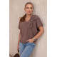 Women's brown t-shirt Korin 28874 - T-shirt Women's brown t-shirt Korin 28874
