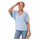 Women's light blue T-shirt Korin 28873 - T-shirt Women's light blue T-shirt Korin 28873
