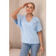 Women's light blue T-shirt Korin 28873 - T-shirt Women's light blue T-shirt Korin 28873