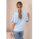 Women's light blue T-shirt Korin 28873 - T-shirt Women's light blue T-shirt Korin 28873