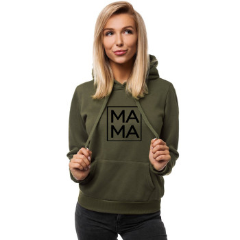 Женский джемпер цвета хаки MAMA 