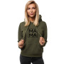 Женский джемпер цвета хаки MAMA 