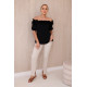 Moteriška juoda palaidinė Lorena 28897 - Moterims Moteriška juoda palaidinė Lorena 28897
