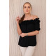 Moteriška juoda palaidinė Lorena 28897 - Moterims Moteriška juoda palaidinė Lorena 28897