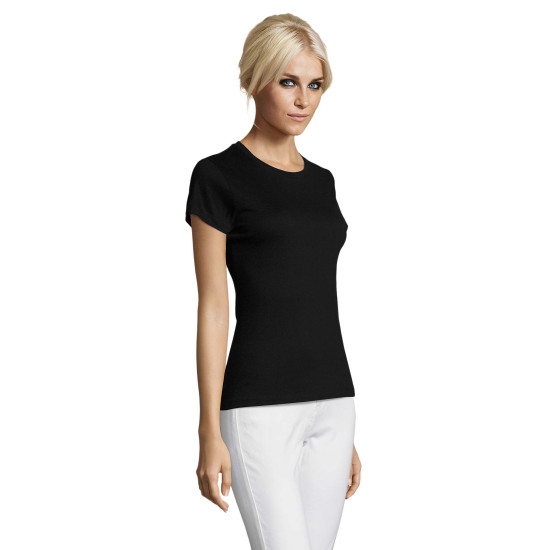 Moteriški juodi marškinėliai Regent Women 01825 - Vyrams Moteriški juodi marškinėliai Regent Women 01825