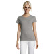 Women's grey melange T-shirt Regent Women 01825 - For men Women's grey melange T-shirt Regent Women 01825