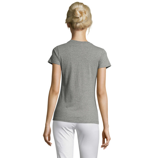 Women's grey melange T-shirt Regent Women 01825 - For men Women's grey melange T-shirt Regent Women 01825