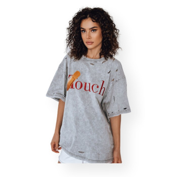Женская серая футболка Ouch