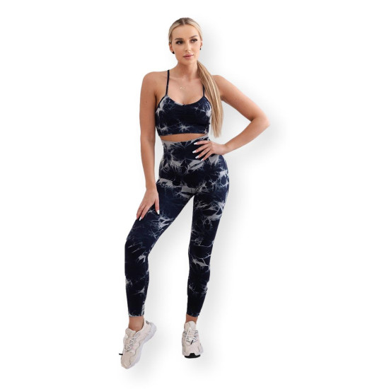 Moteriškas tamsiai mėlynas komplektas Fitness 29317 - Moterims Moteriškas tamsiai mėlynas komplektas Fitness 29317