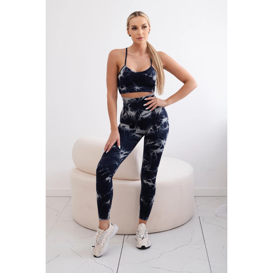Moteriškas tamsiai mėlynas komplektas Fitness 29317 - Moterims Moteriškas tamsiai mėlynas komplektas Fitness 29317