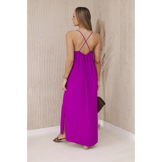 Moteriška violetinė suknelė Serena 29233