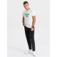 Men's white T-shirt Dad (green) PK1468 - T-shirt Men's white T-shirt Dad (green) PK1468