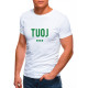 Vyriški balti marškinėliai TUOJ (žalias) JS/712005 - Marškinėliai Vyriški balti marškinėliai TUOJ (žalias) JS/712005