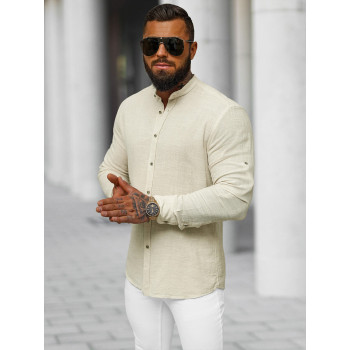 Men's beige shirt Litor
