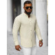 Men's beige shirt Litor O/V117 - Men's beige shirt Litor O/V117