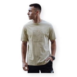 Vyriški smėlio spalvos marškinėliai Timber