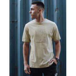 Vyriški smėlio spalvos marškinėliai Timber