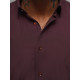 Men's burgundy shirt Garone O/V116 - Action Men's burgundy shirt Garone O/V116