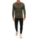 Men's khaki jumper Zipper OM-SSNZ-22FW-005 - Men's Sweaters| Sweaters online Men's khaki jumper Zipper OM-SSNZ-22FW-005
