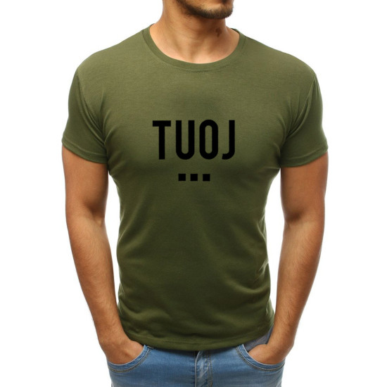 Vyriški chaki marškinėliai TUOJ (juodas) JS/712005 - Marškinėliai Vyriški chaki marškinėliai TUOJ (juodas) JS/712005